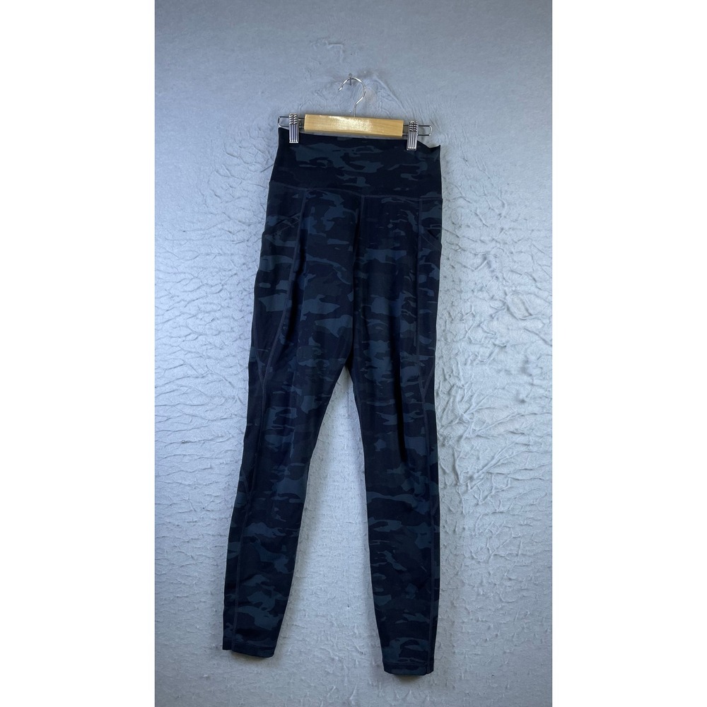 Alphalete Leggings Women S Black Camo Excellent High Waist Pockets 14413